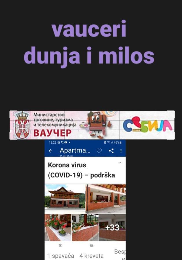 Apartman Dunja I Milos Mokra Gora Zewnętrze zdjęcie